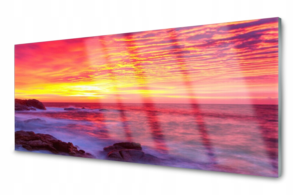 Skleněný panel do kuchyně Abstrakce 125x50