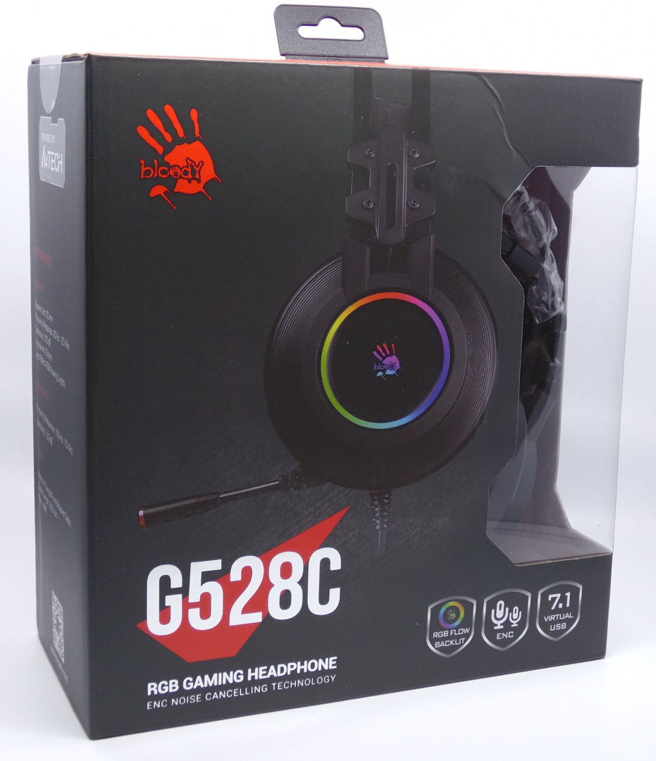 

Słuchawki A4tech Bloody G528C Rbg 7.1 Usb mikrofon