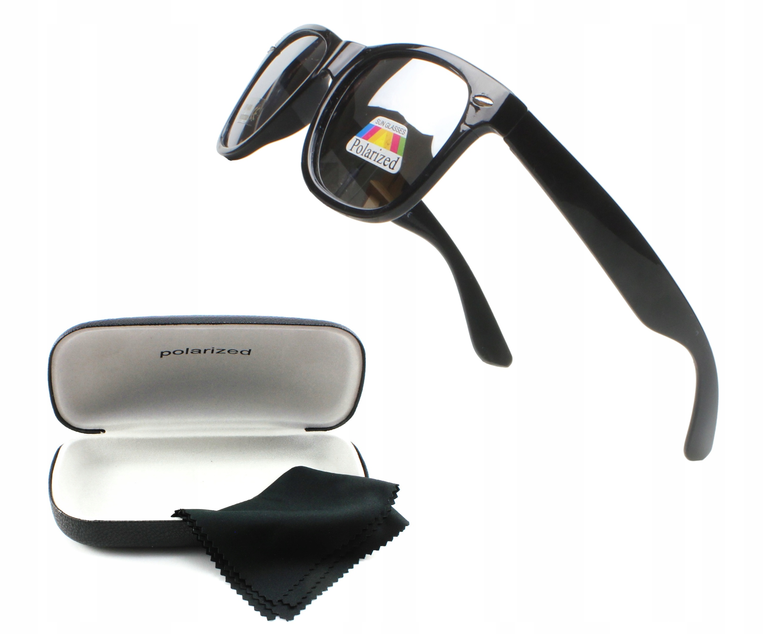 OKULARY Z POLARYZACJĄ MĘSKIE PRZECIWSŁONECZNE ETUI