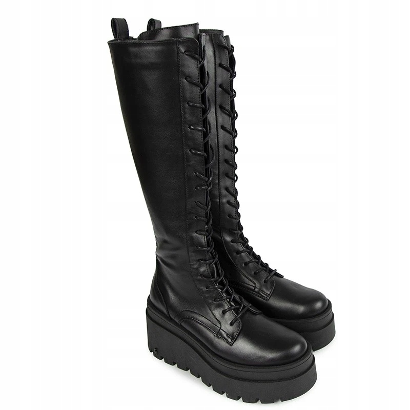 CARINII B9812 KOZAKI KLASYCZNE SKÓRA LICO CZARNE 39 Płeć kobieta