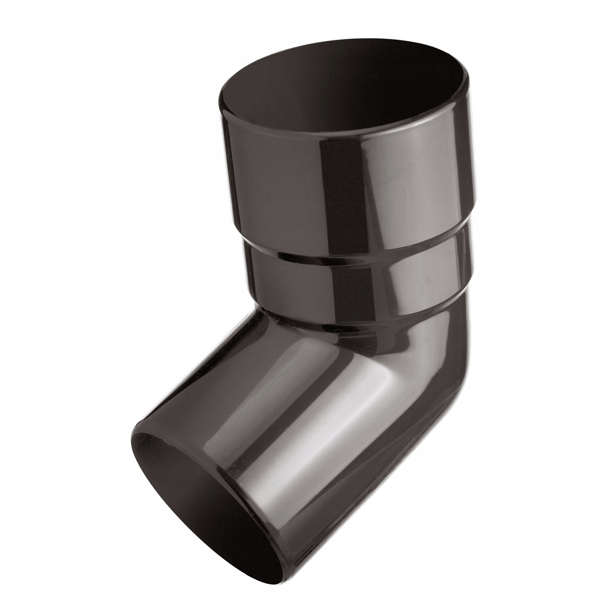 KOLANO rury spustowej PVC 90mm CIEMNY BRĄZ + 3 KOLORY