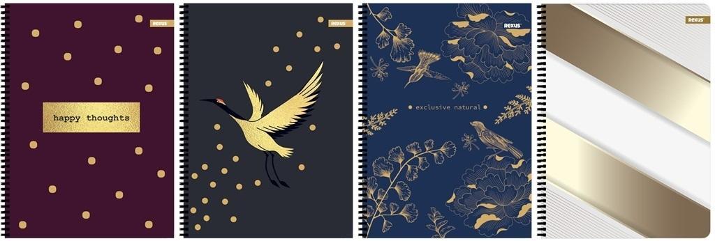 KOŁOZESZT A4/80K KRATKA METALIC (5SZT), BENIAMIN