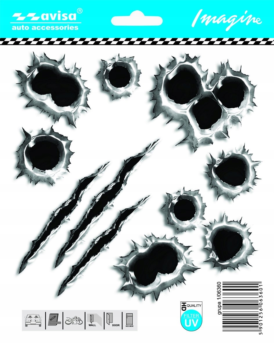 

Naklejka Ślady Po Kulach Monster pazur