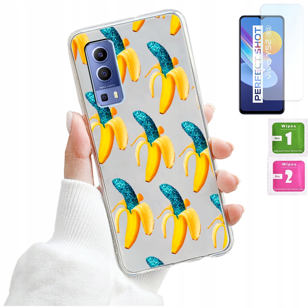 

Etui Silikonowe Grafika 9H do Vivo Y52 5G Y72 5G