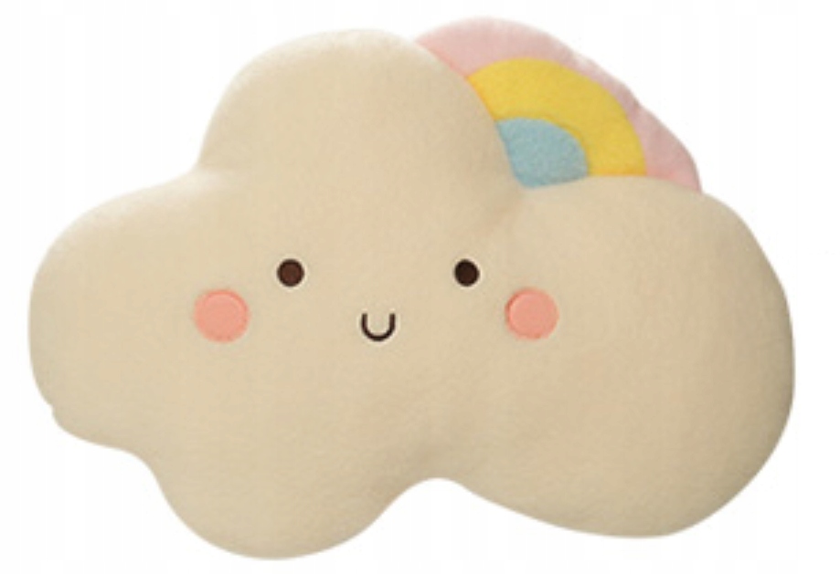 PODUSZKA PODUSIA PLUSZOWA CHMURKA PRZYTULANKA MASKOTKA TĘCZA UŚMIESZEK