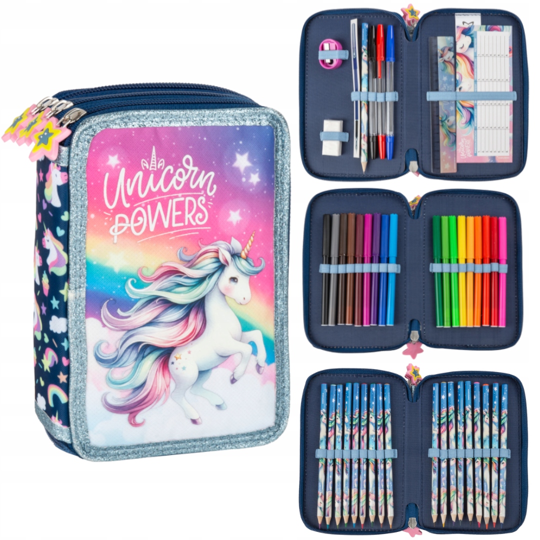 PIÓRNIK POTRÓJNY Z WYPOSAŻENIEM JEDNOROŻEC 16 DERFORM