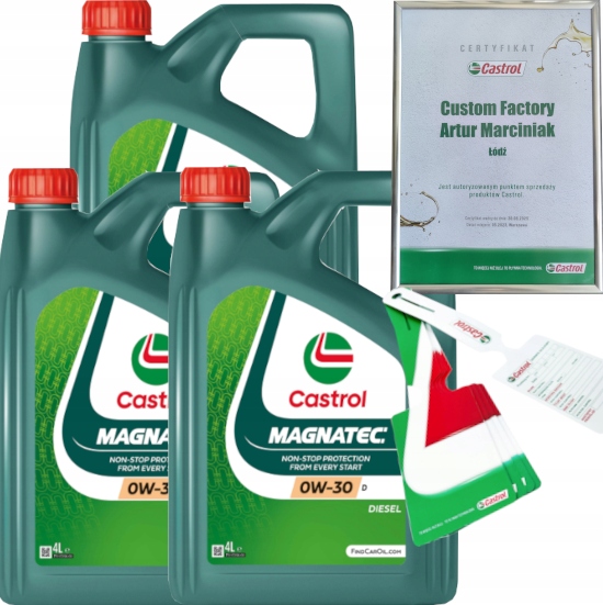 CASTROL MAGNATEC 0W30 D 12L FORD WSSM2C950-A + ZAWIESZKA