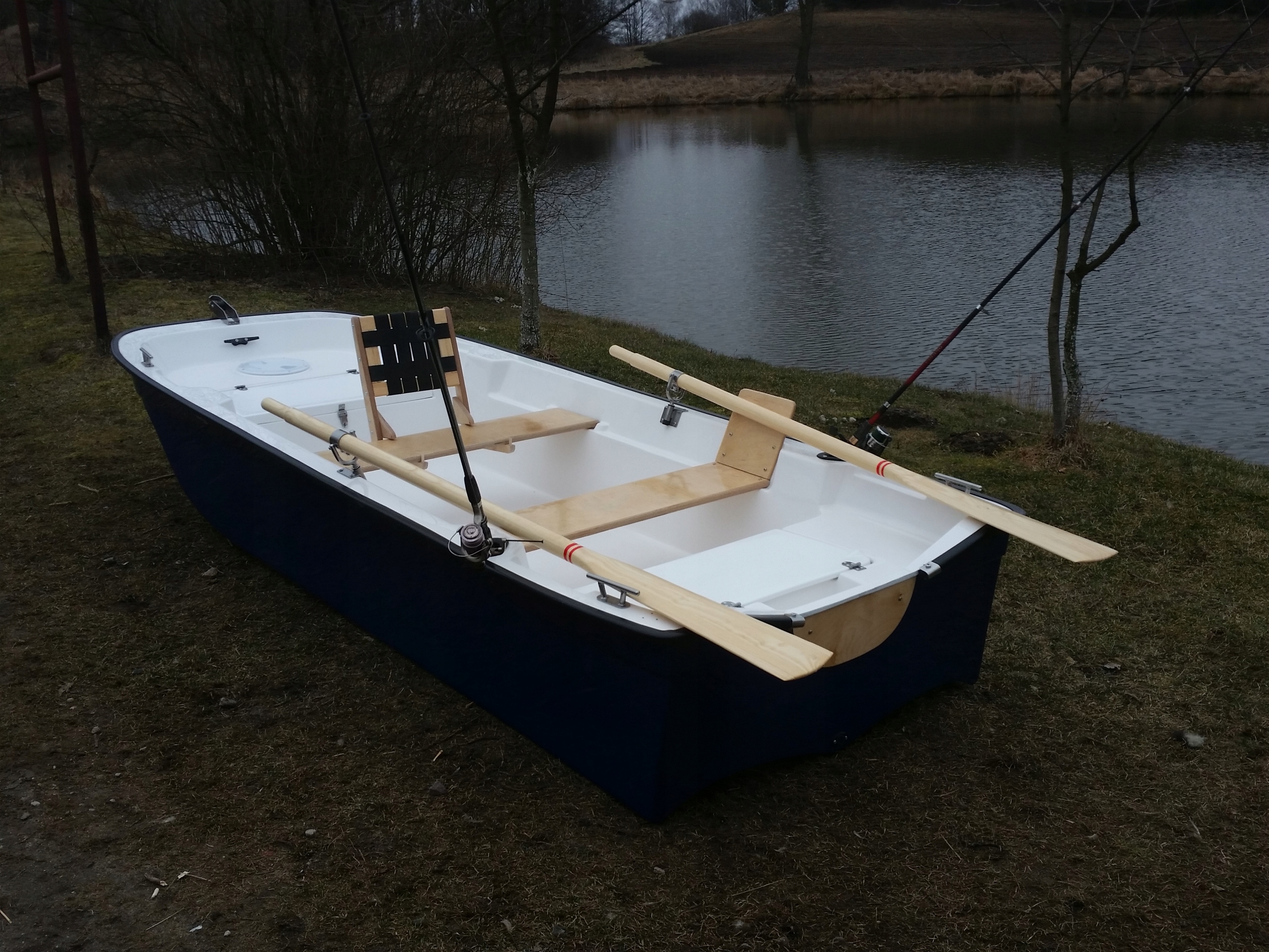 Łódź Łódka wędkarska wiosłowa FF 340 TROLLING Szerokość 130 cm