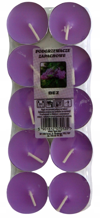 

Świeca tealight parafinowa Bez 10szt