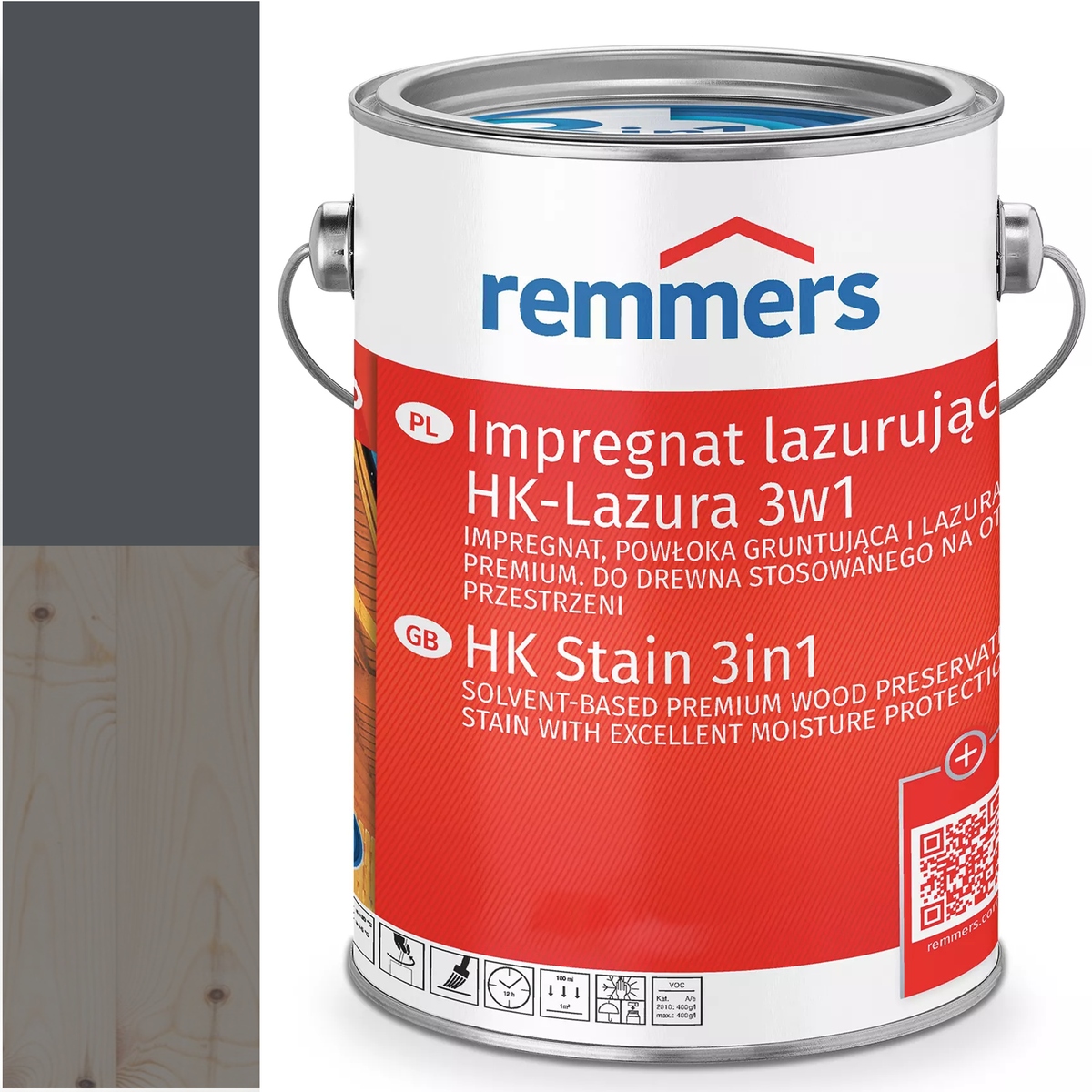 Remmers HK-Lasur Ochranná lazúra na drevo Ral 7016 Sivá Antracitová 10L