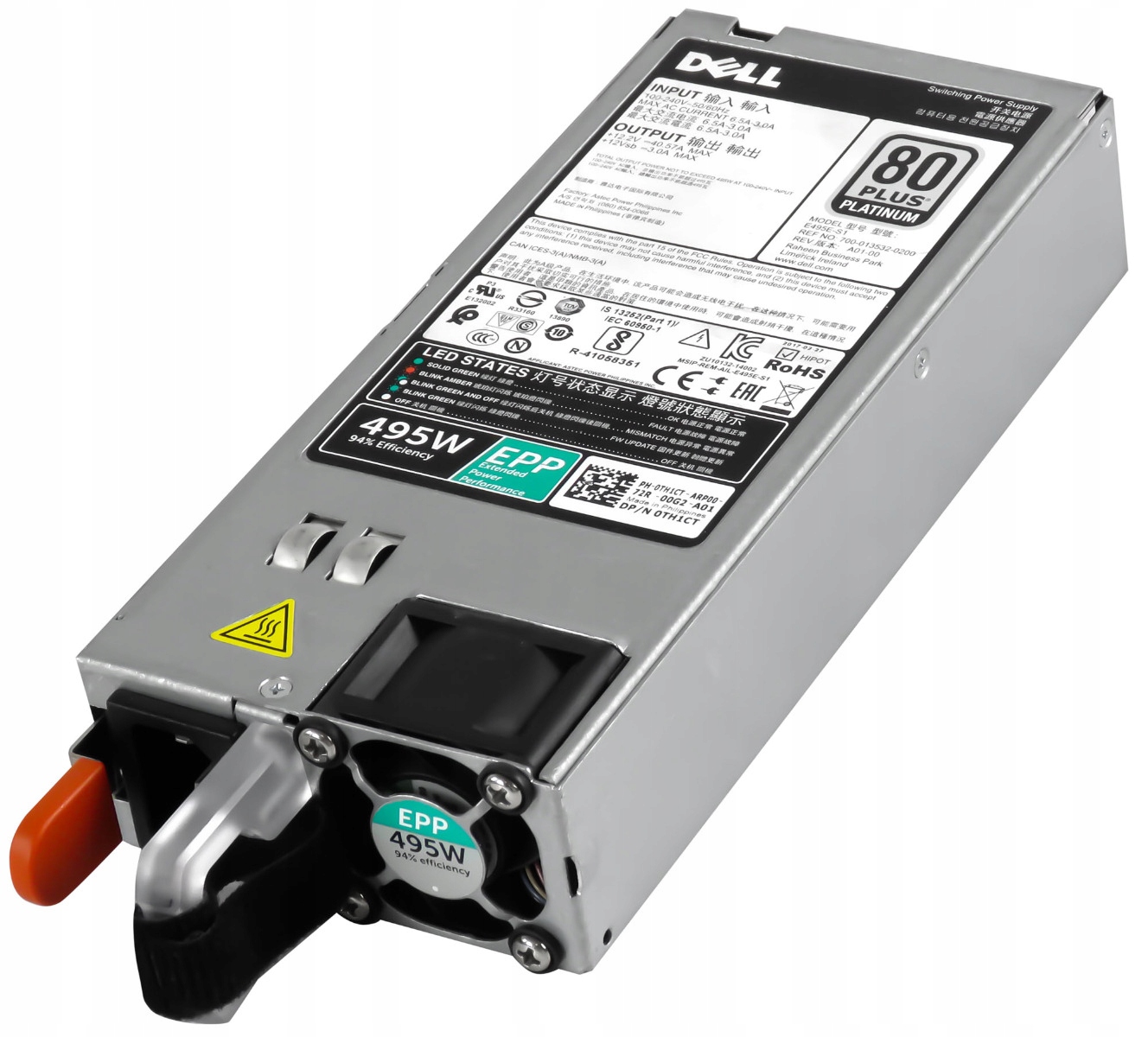 ZASILACZ PSU DELL 495W 0TH1CT E495E-S1 R630 R730