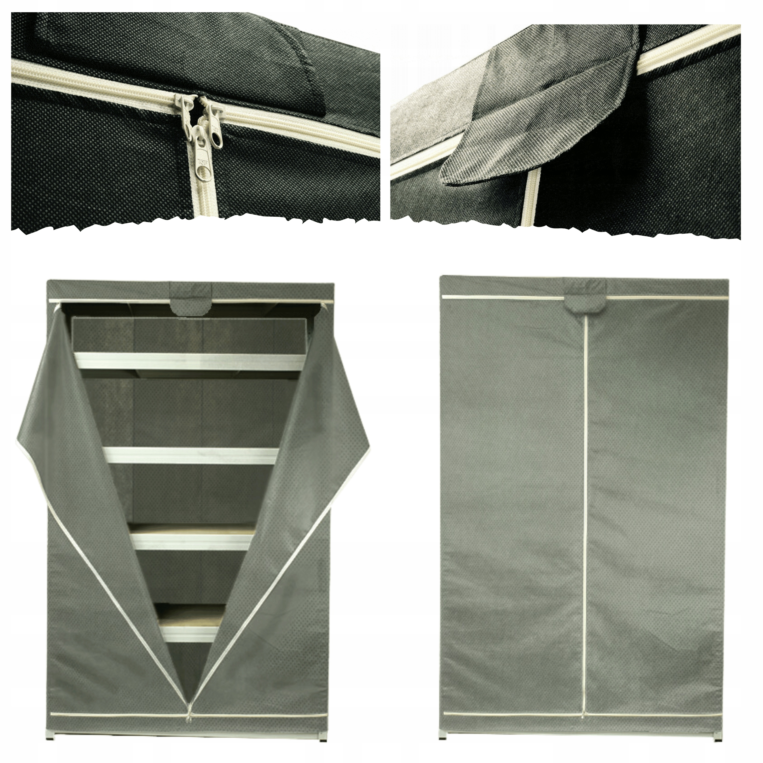 Ochranný obal na regál 180x75x40 cm pouzdro na stojan Šedé Odolné