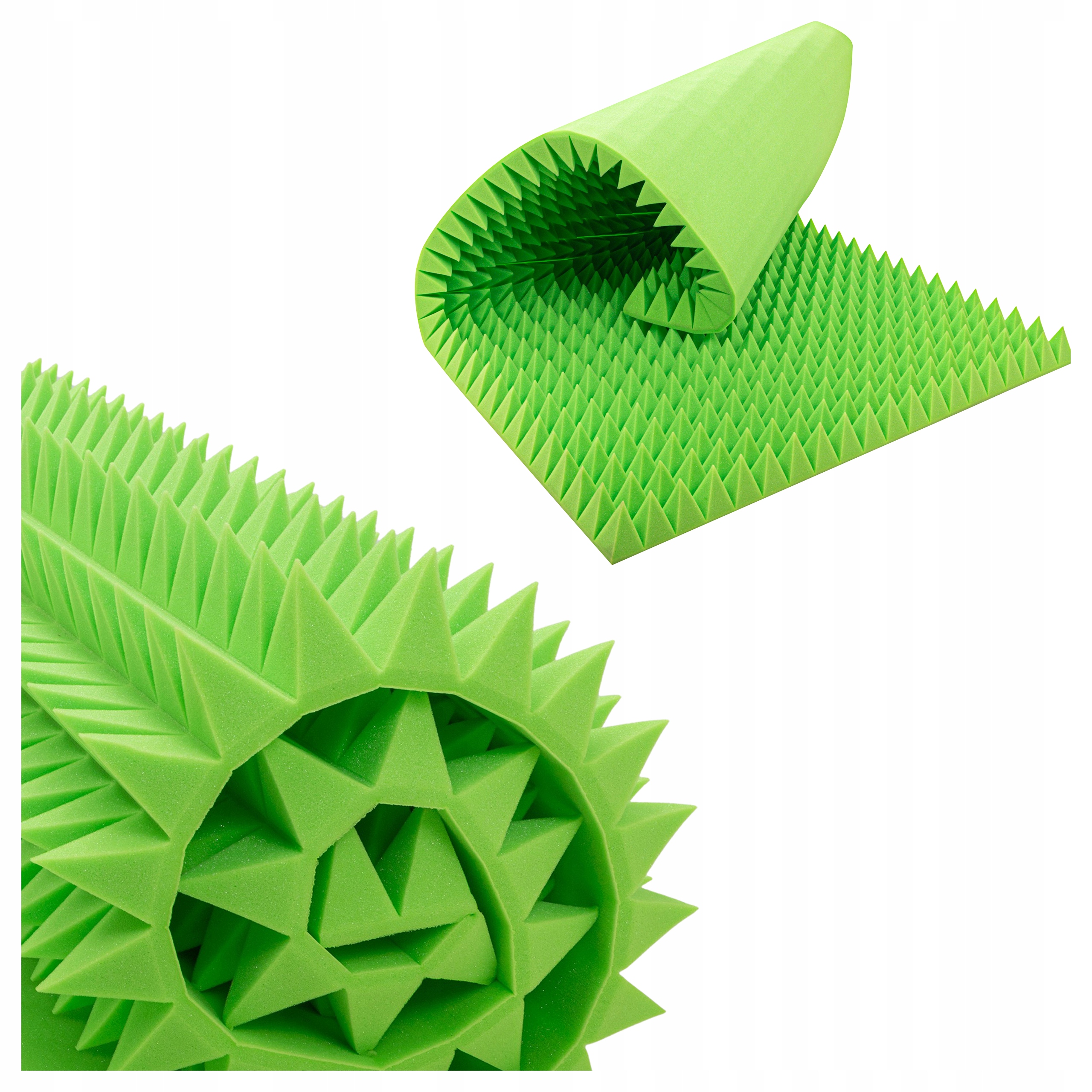 Pěna tlumící echo, pyramida eliminující zvukové vlny ve zkušebně