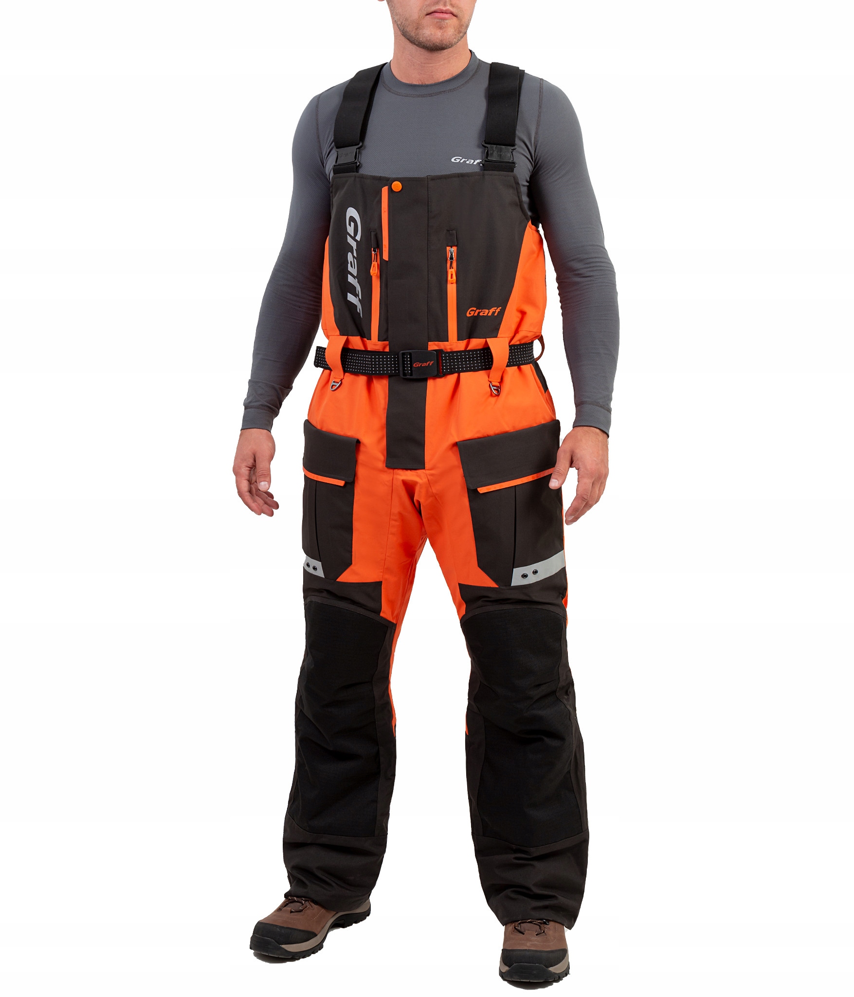 WĘDKARSKI KOMPLET WYPORNOŚCIOWY 215-11 GRAFF 2XL Cechy dodatkowe elementy odblaskowe pływająca regulowane nogawki