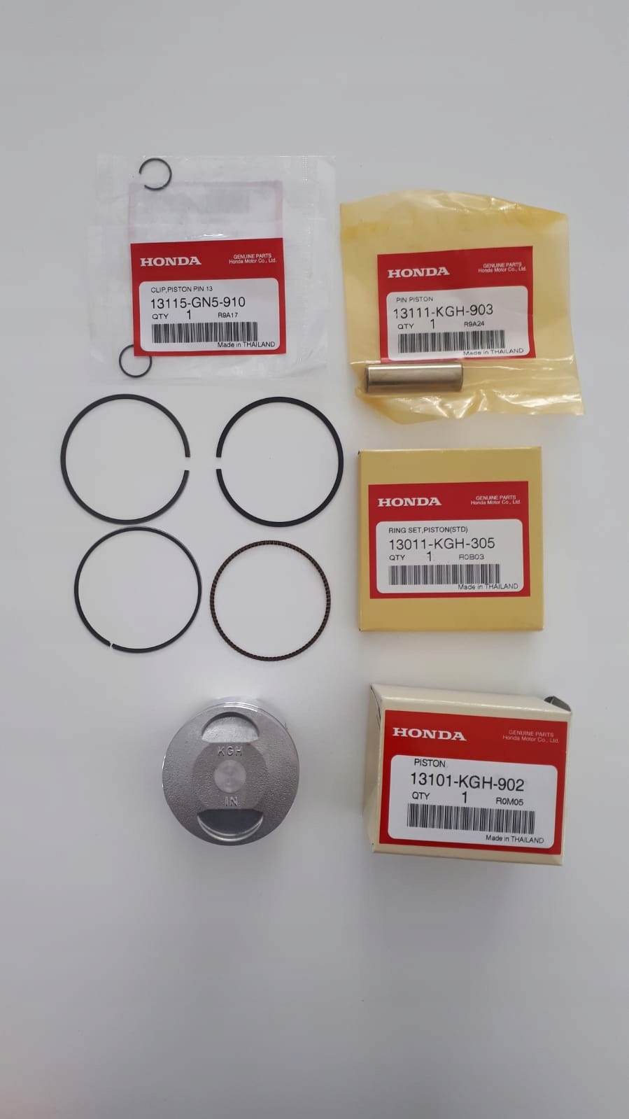 Honda Cb 125R piest krúžky čap nominálna hodnota Std originálny set