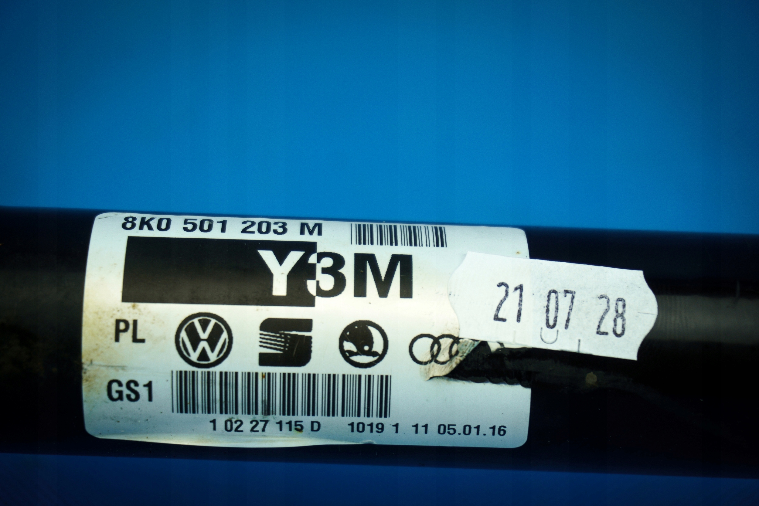 semi-axis rear Audi A4 8K A5 8T 8K0501203M