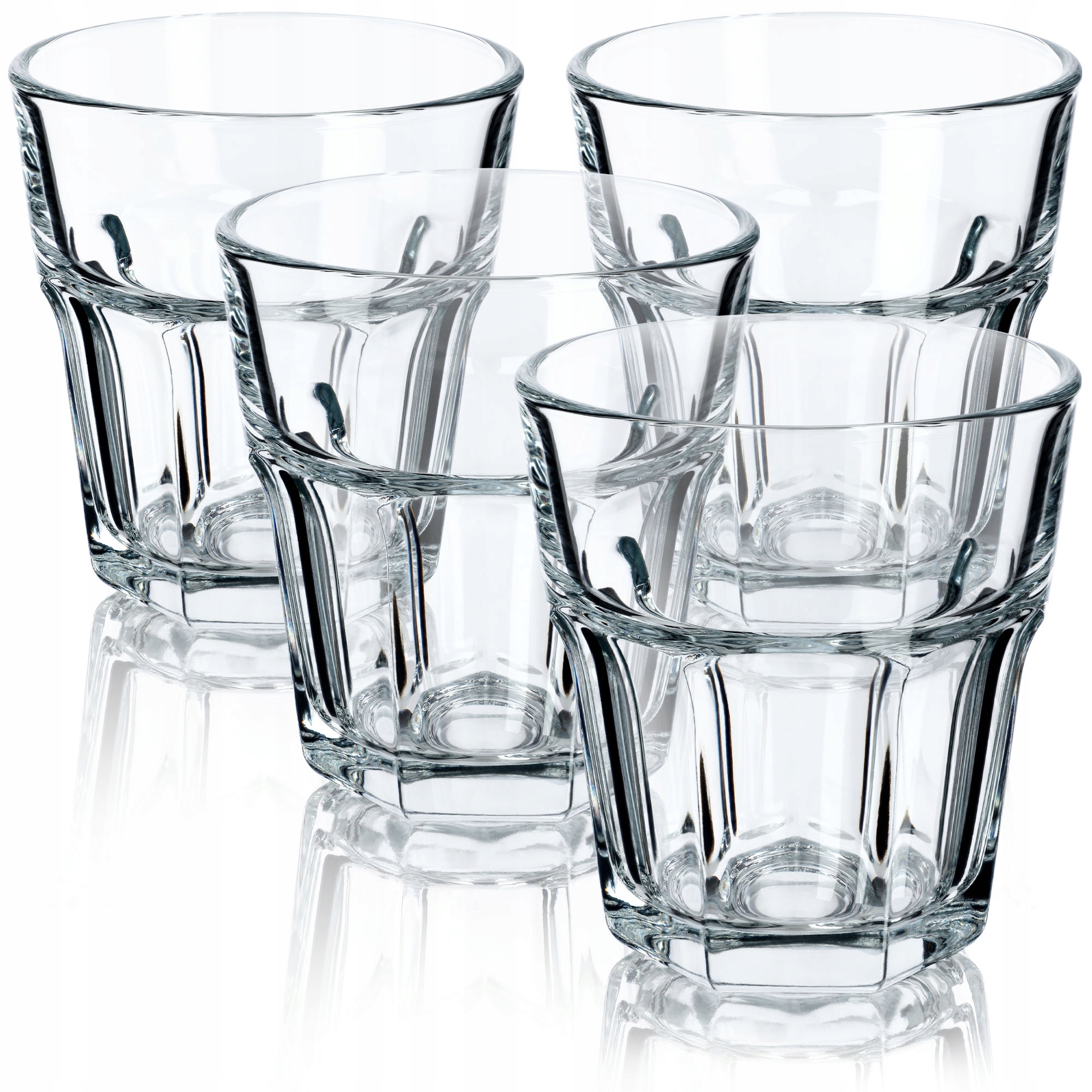 

Zestaw 4 Szklanek 230ml Szklanki Do Napojów Drink