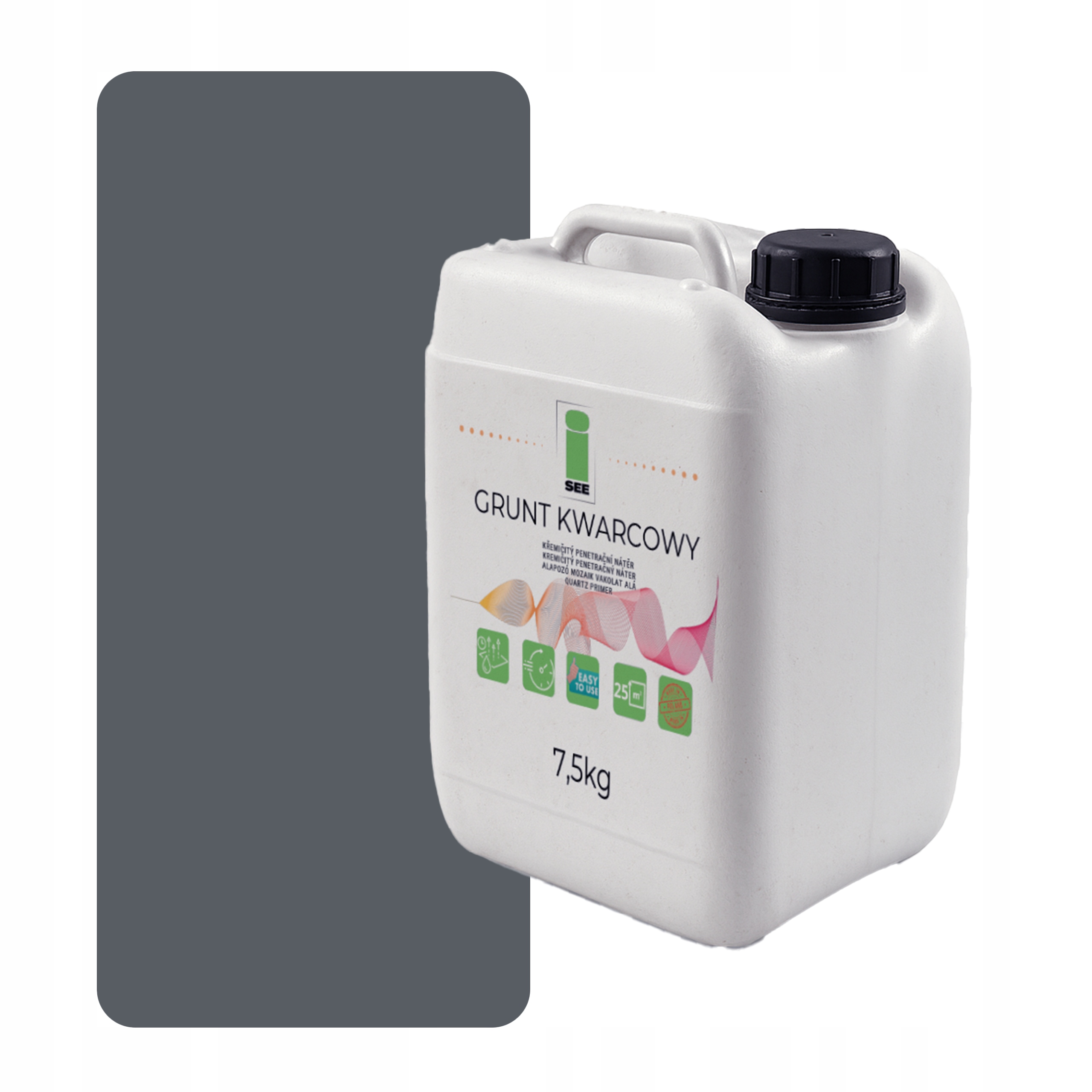 Křemenná Zemina Pod Silikonovou Omítku 7,5 Kg Šedá Ocelová F256