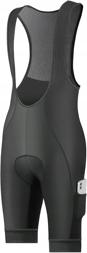 Kraťasy na kolo s ramenními popruhy velikost s vložkou, černé