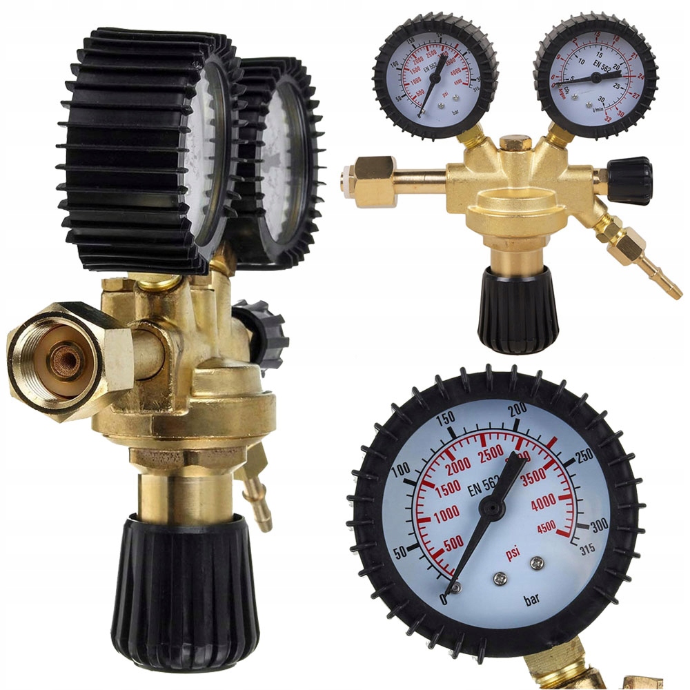 Pro Reduktor Tlaku Se Dvěma Manometry Pro Mig/mag/tig – Argon CO2 Dusík