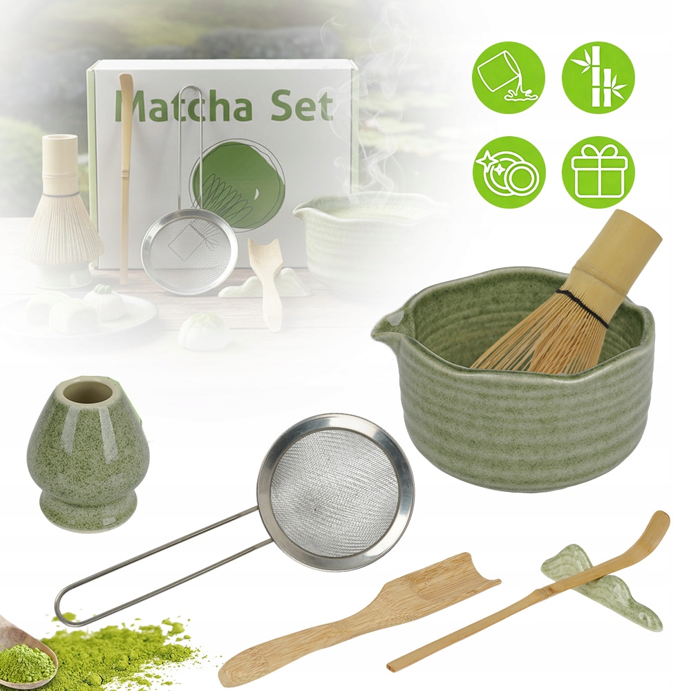 Zestaw Do Herbaty Matcha Z Trzepaczką Matcha, Miską Matcha Zestaw Do Matchy