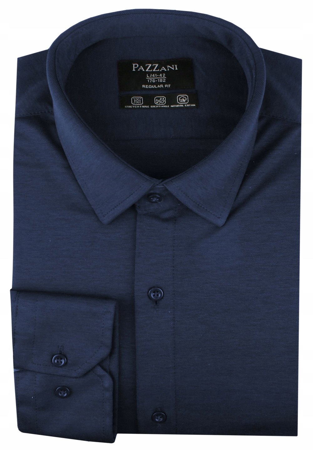 Košile z pletené tkaniny jednoduchý Střih tmavě modrá 40/176-182