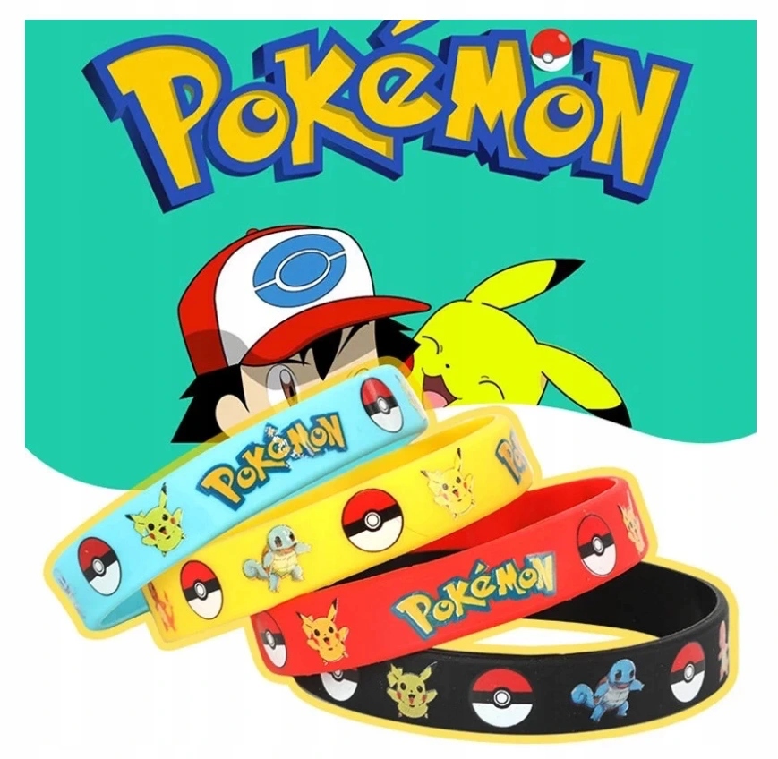 Opaska POKEMON GO BRANSOLETKA Silikonowa PIKACHU Na Rękę Kolory Wzory Marka Inna marka