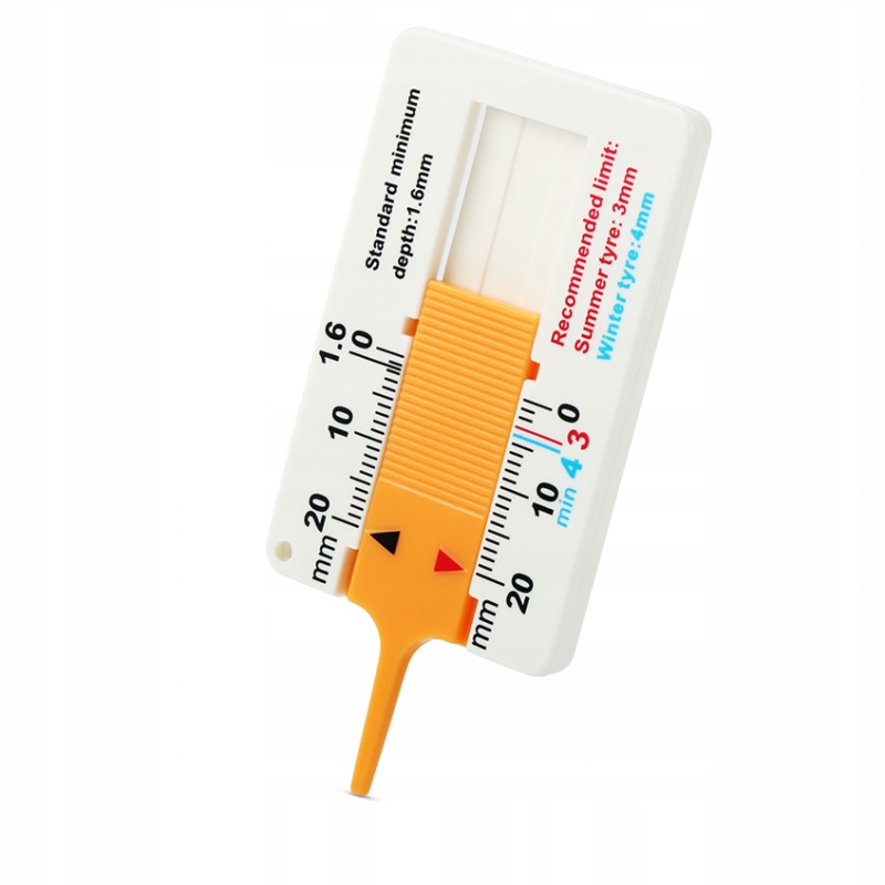 MIERNIK MIARKA TESTER GŁĘBOKOŚCI POMIARU WYSOKOŚCI BIEŻNIKA OPON Waga produktu z opakowaniem jednostkowym 0.1 kg