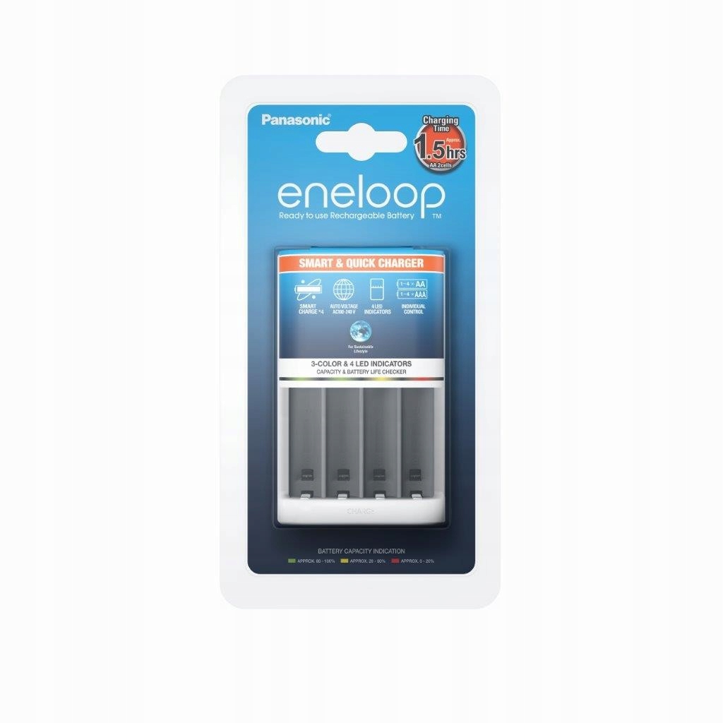 Eneloop Smart + Quick BQ-CC55E BC зарядное устройство