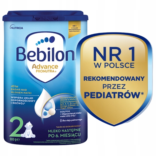 Bebilon 2 Pronutra-Advance mleko następne 800g Stan opakowania oryginalne
