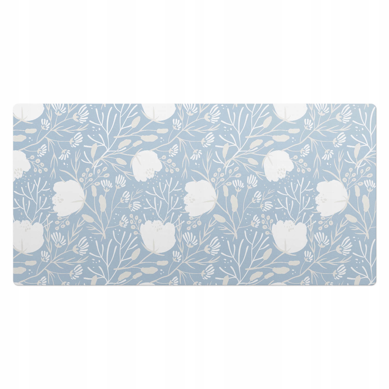 Vinylová podložka na stůl se stylovým potiskem Květiny v retro stylu 100 x 50 cm