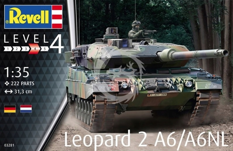 Leopard 2 A6/A6NL Revell 03281 měřítko 1/35