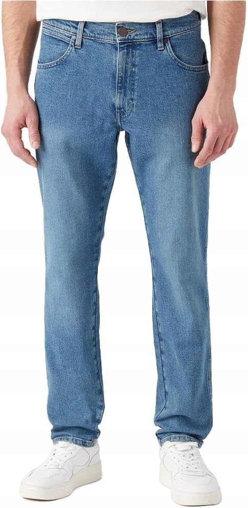 Pánské jednoduché džínové kalhoty Wrangler River True Tapered Octane 36/34