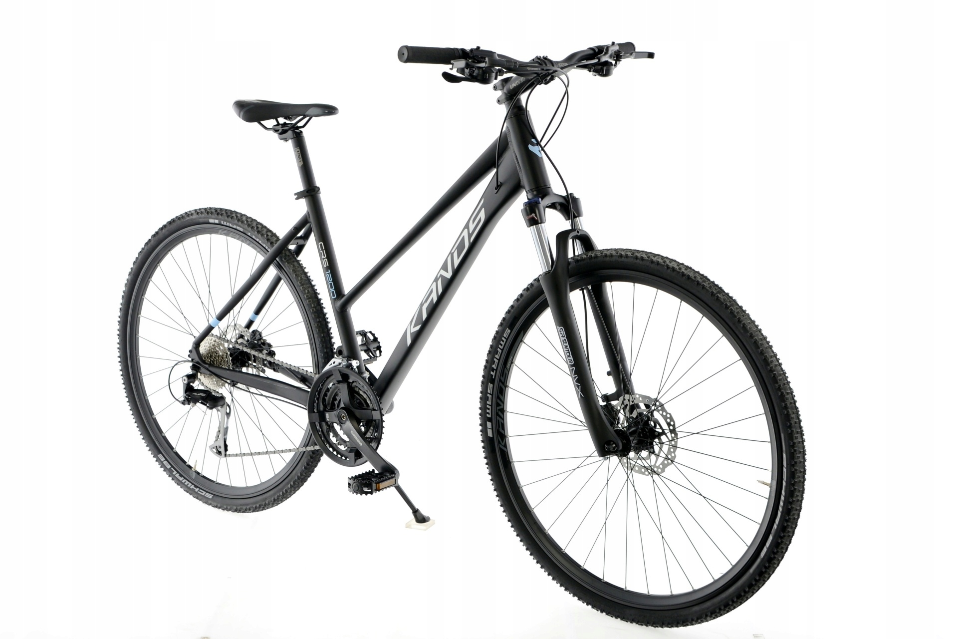 Rower crossowy 28″ Kands Crs 1200 Alivio D17" czarno-błękitny Hydraulika