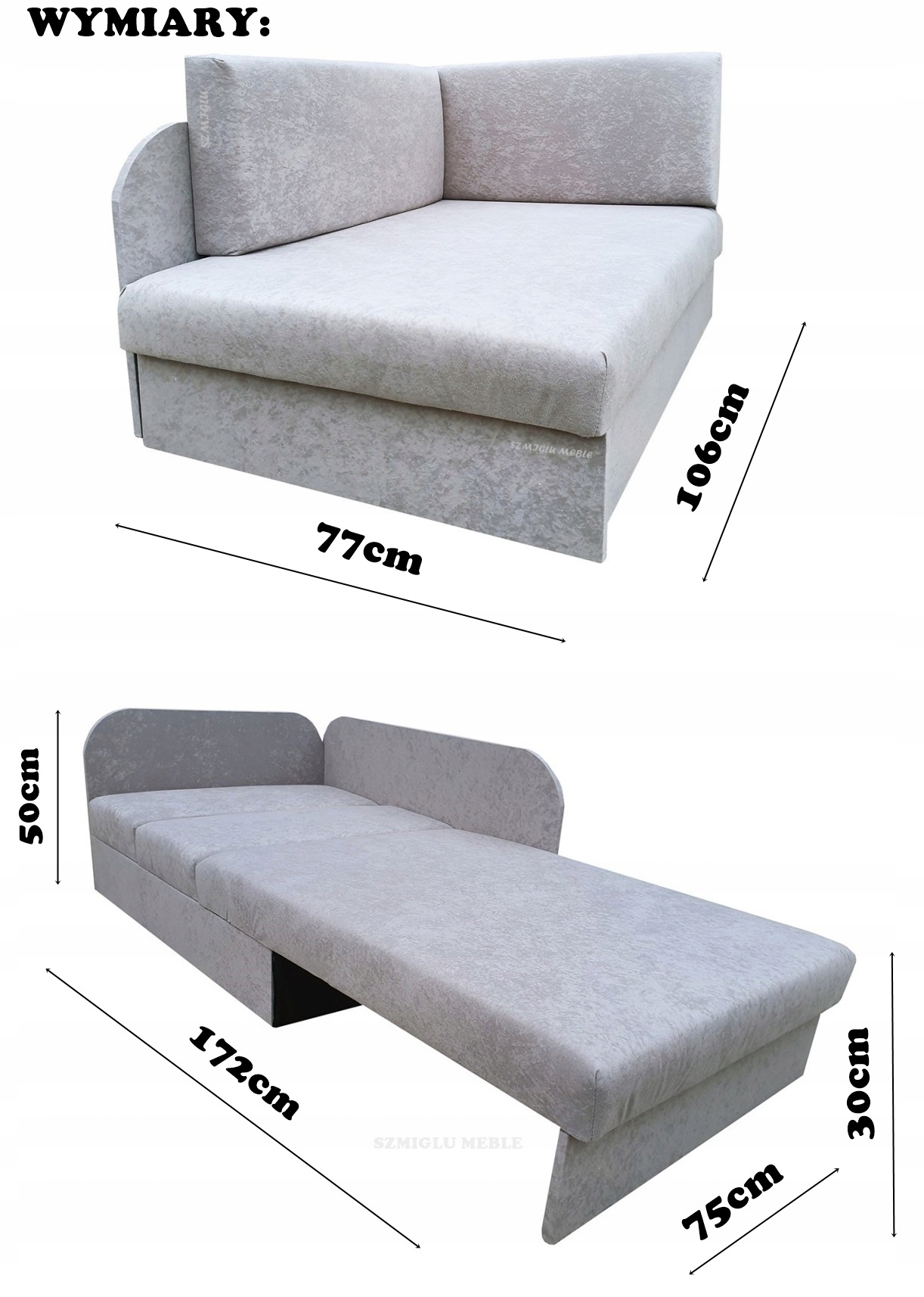 NAROŻNIK ŁÓŻKO DZIĘCIĘCE Z MATERACEM POJEMNIK SOFA FLAMING SOWA Długość 170 cm