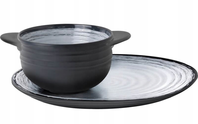 BU0830049N.C3S - Миска для супу з блюдцем з меламіну Brunner