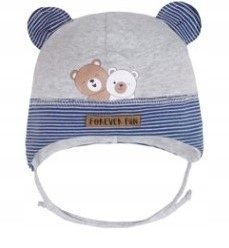 

Czapka Wiązana Wiosenna Chłopięca r.44-46 3-6m-cy