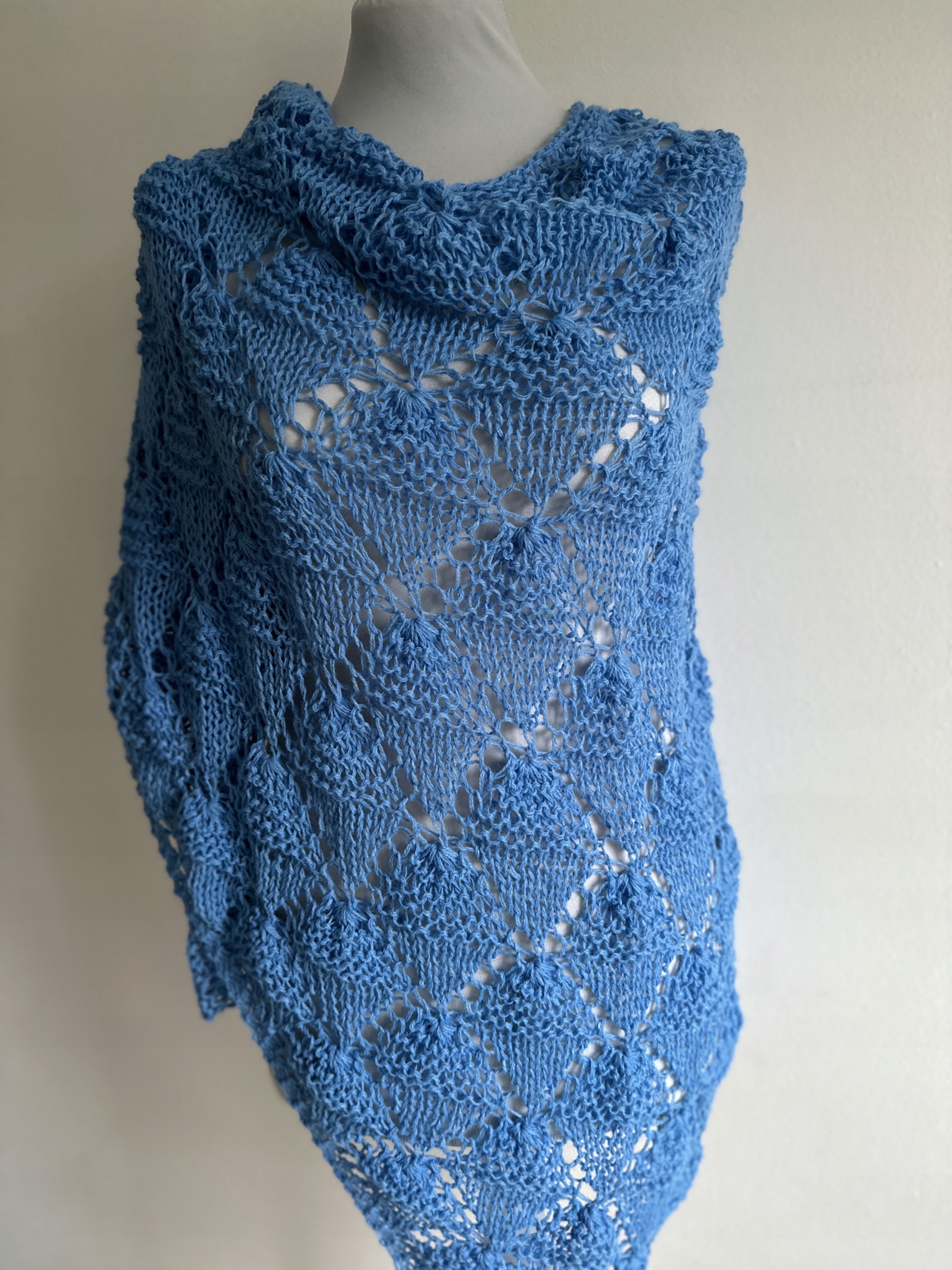 Šátek Chabrový handmade
