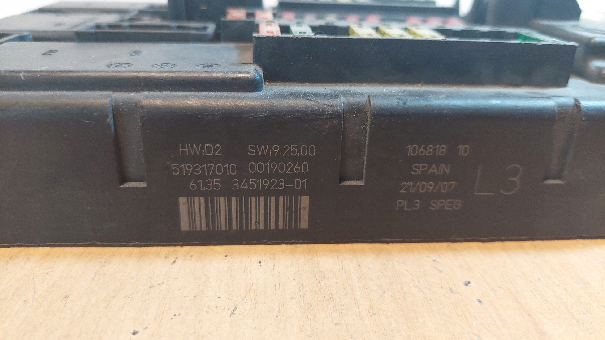 MODUŁ NADWOZIA MINI COOPER R56 61.35 3451923-01 Numer katalogowy części 3451923