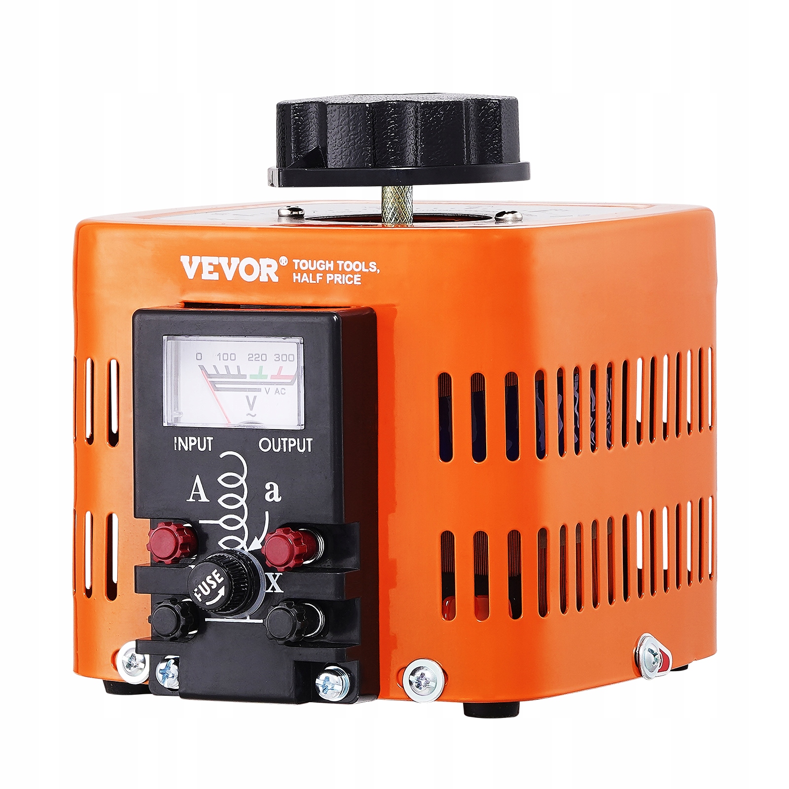 Transformator Zmienny 500VA 1,7A 230V Regulator Napięcia AC 4 Bezpieczniki