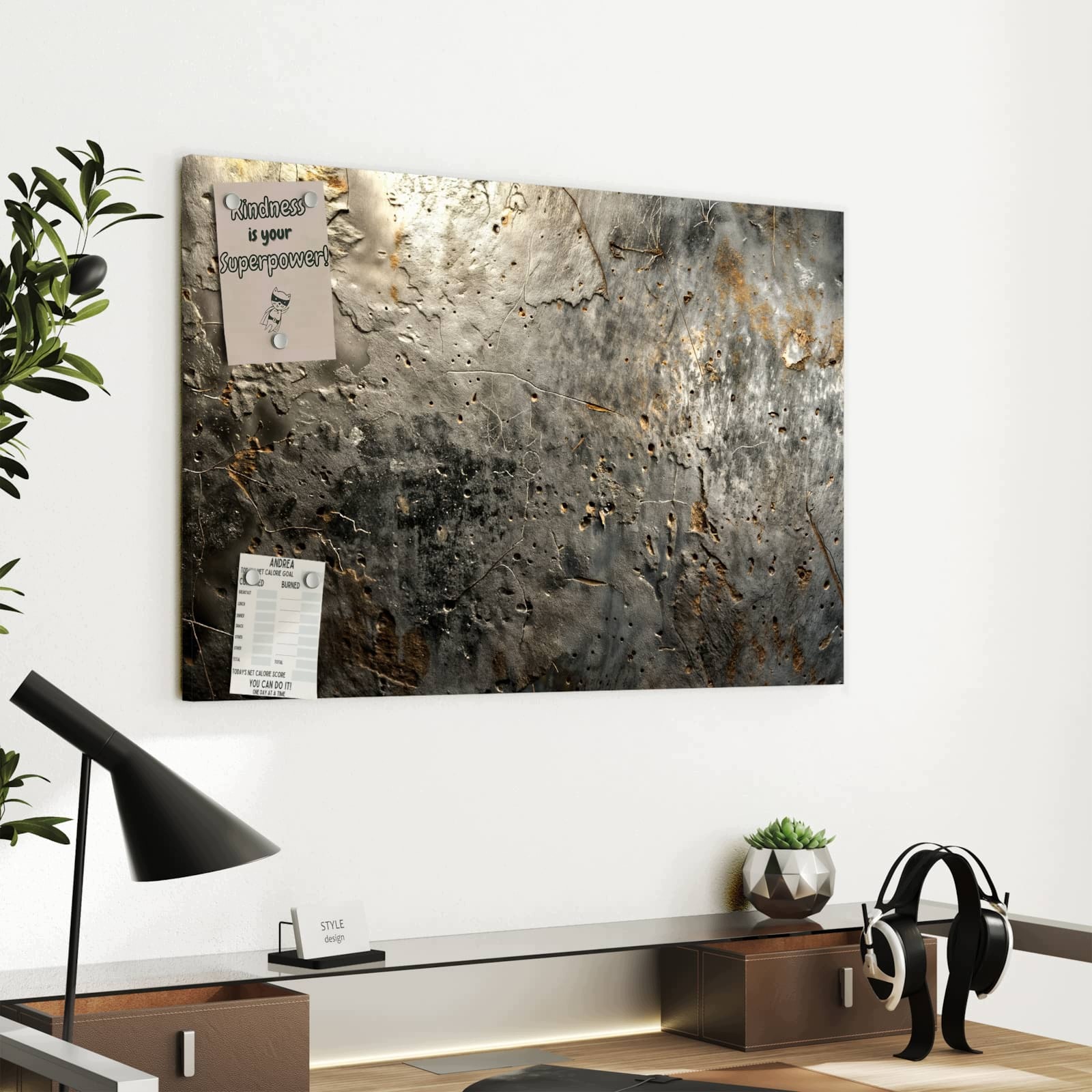 Magnetická tabule Abstraktní Povrch 60 × 40 cm
