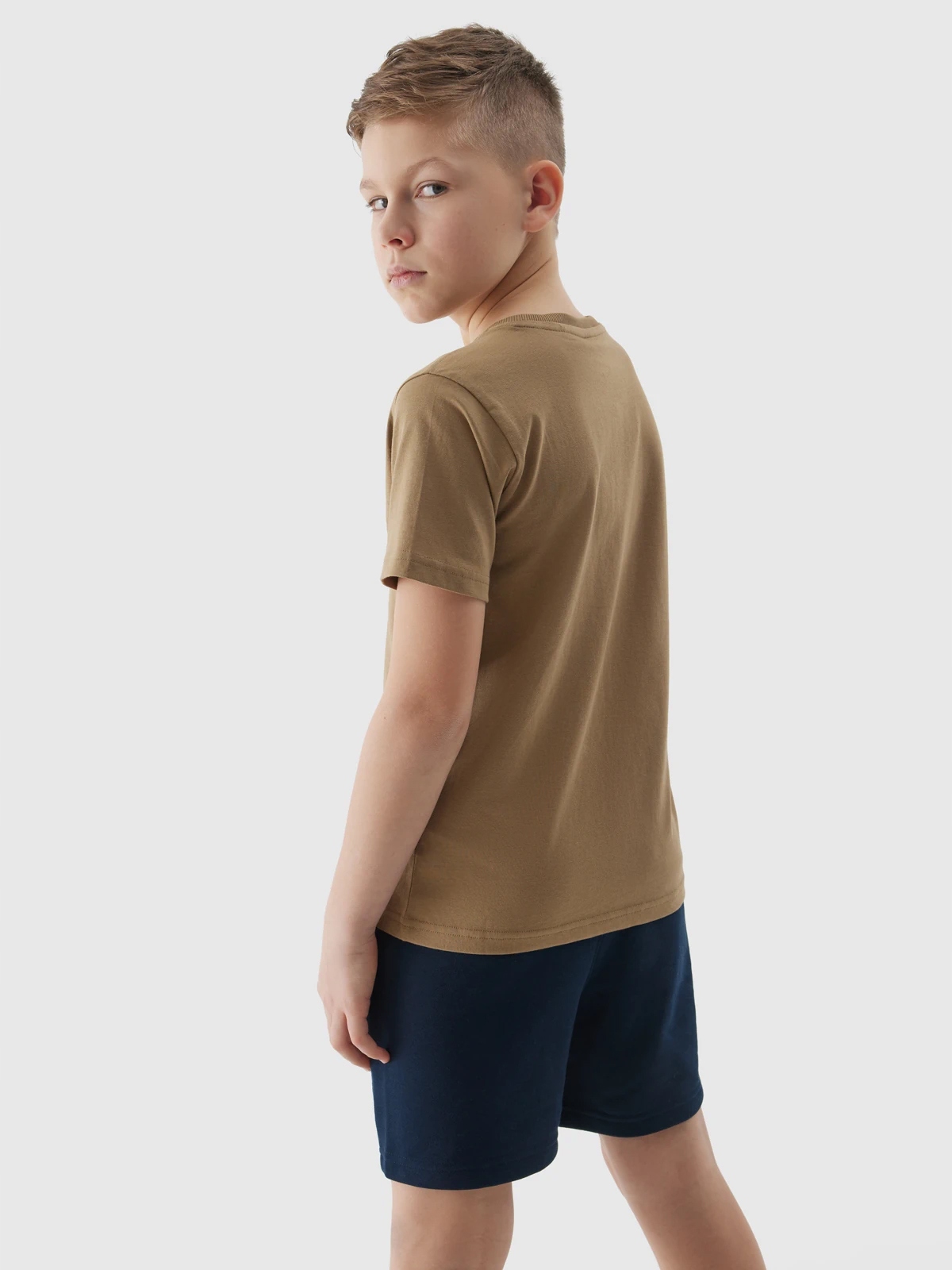 T-SHIRT CHŁOPIĘCY 4F GŁADKI KOSZULKA DZIECIĘCA BASIC SS24 EAN (GTIN) 5904209075737