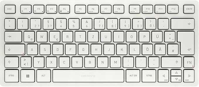 Klawiatura nożycowa Cherry Kw 7100 Mini Bluetooth Etui Qwerz Baterie