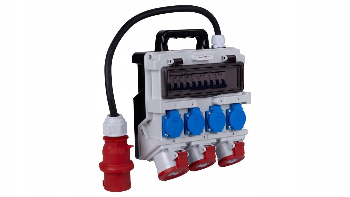 Rozdzielnica Budowlana Hermetyczna IP44 400V 32A 230V Doktorvolt DV-1420-F