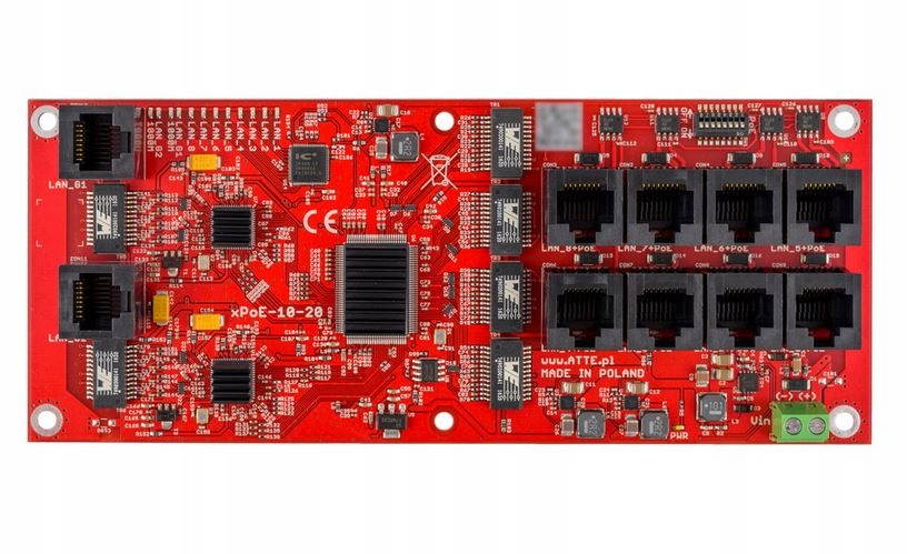 Switch Atte xPOE-10-20-OF 10-portový