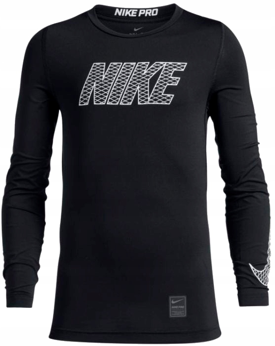 Koszulka chłopięca Termoaktywna Nike Pro 858232 010 Dri-fit r. XL 158-170