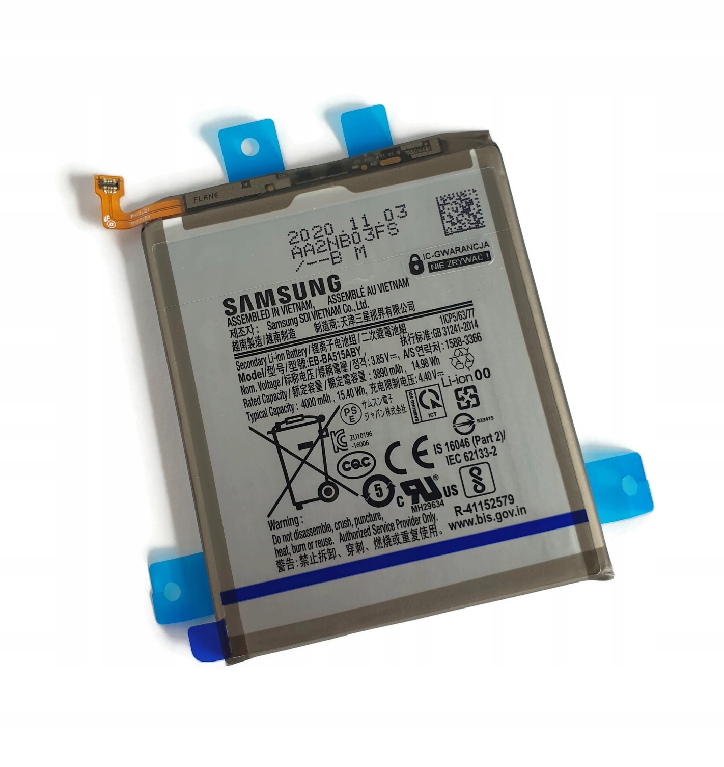 Org Nová originální baterie pro Samsung Galaxy A51 (SM-A515)