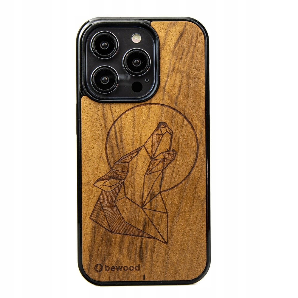 Dřevěné Pouzdro Bewood pro iPhone 15 Pro Wilk Imbuia