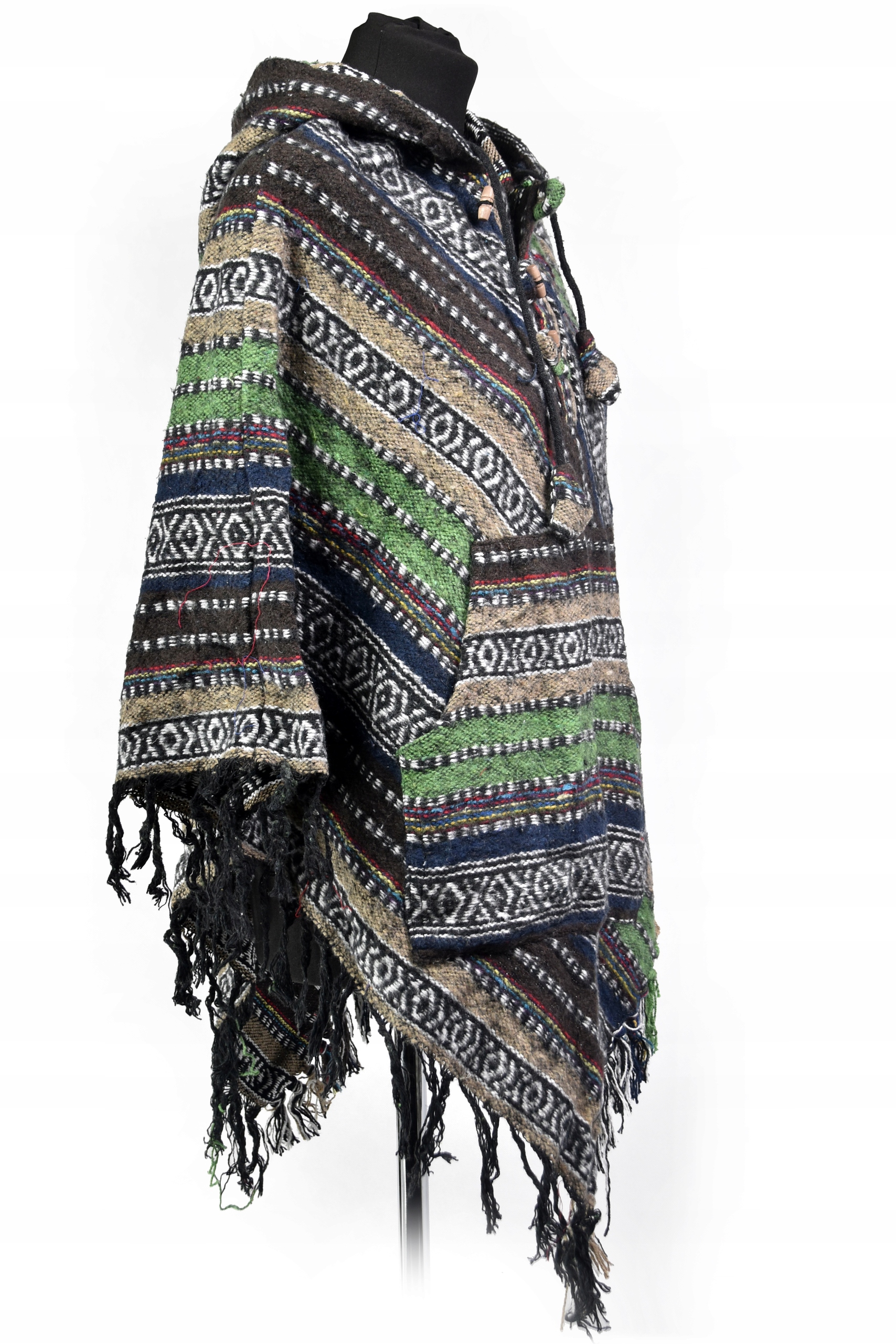 Nepalskie PONCZO FRENDZLE ETNO orient pled gheri Marka Hamro