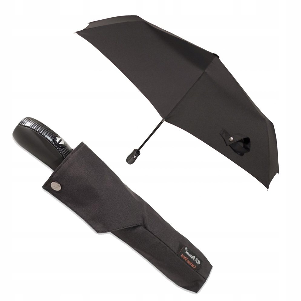 Automatyczny parasol męski marki Parasol, Carbon Steel, czarny